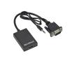 RYEAZIQI BGGQGG 1080P HD Vga to Hdmi with 3.5mm Audio Cable Vga to Hdmi Adapter for PCProjector Ps4 Laptop to HDTV Video Audio Converter view 1