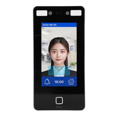 SASKATE Access Control Time Attendance Machine with Visible AI Dynamic Facial Recognition 2000 User Capacity Fingerprint Password ID Card Support for Office Factory Hotel School
