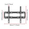 TV Wall Mount Fixed for Most 26-60 Inch Universal Tilt Low Profile Flat stand Max Vesa 400 x 400mm 40kg Angle Adjustment 0~15 view 2