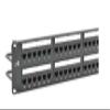 HP624 Cat 6A Patch Panel, 24-Port, 1U, T568A/B Universal Wiring, Black view 1