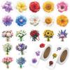 1000 Pcs Flower Stickers for Boys Girls School Students. 2 Roll 1 Inch Leaf Plant Stickers Bulk .Floral Scrapbook Nature Sticker Packs for Water Bottles Phone Case Laptop view 1
