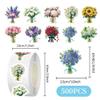 1000 Pcs Flower Stickers for Boys Girls School Students. 2 Roll 1 Inch Leaf Plant Stickers Bulk .Floral Scrapbook Nature Sticker Packs for Water Bottles Phone Case Laptop view 2