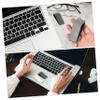 Mikikit 4Pcs Adjustable Laptop Cooling Pad Holder Ventilated Notebook Riser Stand with Skid Base Ergonomic Height for Desk Use Reduces Heat and Neck Strain for Office and Home view 3