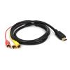 1080P HDMI-Compatible Cable AV Cord Converter Adapter HDMI-Compatible to 3 RCA Video Audio 1.5M for HDMI TV Set-Box DVD Laptop view 2
