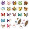 1000 Pcs Flower Butterfly Stickers for Boys Girls. 2 Roll 1 Inch Plant Stickers Bulk .Floral Scrapbook Nature Sticker Packs for Water Bottles Phone Laptop view 1
