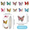 1000 Pcs Flower Butterfly Stickers for Boys Girls. 2 Roll 1 Inch Plant Stickers Bulk .Floral Scrapbook Nature Sticker Packs for Water Bottles Phone Laptop view 3
