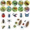 1000 Pcs Insect Animals Stickers for Boys Girls 2 Roll 1 Inch Bug Stickers Bulk. Scrapbook Nature Sticker Packs for Water Bottles Phone Case Laptop view 1