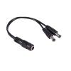 RYEAZIQI 5.5x2.1mm 1 to 2 M/F DC Power Splitter Cable for Security CCTV Camera view 4