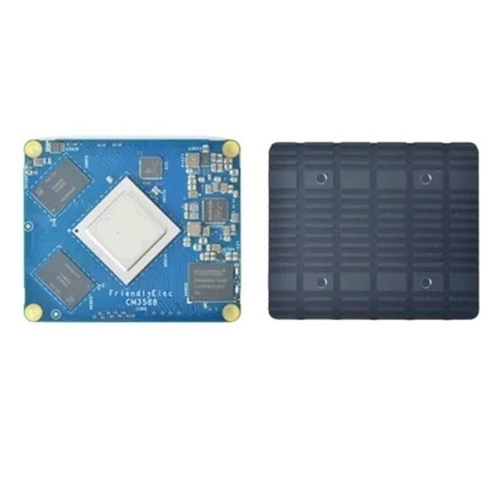 ELEC CM3588 Core Board Kit 2.5G RK3588 CPU Development Board 4xPCIe3.0 4K/8K CM3588 NAS SDK Kit 4 NVMe HDMI in(Bundle 1,16G Plus 64GEMMC)