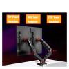 BEISHI 14-34in Dual Monitor Bracket Ergonomic Adjustable Dual Screen Bracket Protect Cervical Computer Heighten Shelf Load2-10kg(Black) view 4