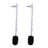FOSA 2pcs Detachable Game Boom Microphone Replacement Mic for TR Headset, with Gold Plated Plug Clear Sound Noise Cancelling (White) view 1