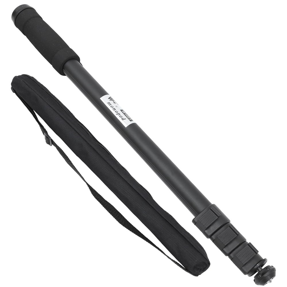 COOLHIYA Aluminum Alloy Camera Monopod Telescoping Pole Stand Extending Rod for DSLR Camcorder Video Cameras Portable and Lightweight for Travel Photography