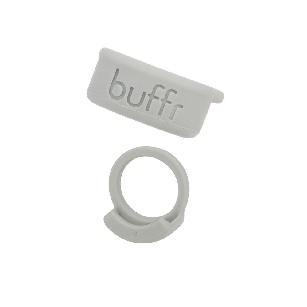Buffr Smart Ring Protector  Silicone Ring Guards Compatible with Oura, Superhuman, RingConn & More Bands  Slim Fit, Sensor-Friendly Smart Ring Cover for Workout, Work & Daily Wear (Grey, Size 13)