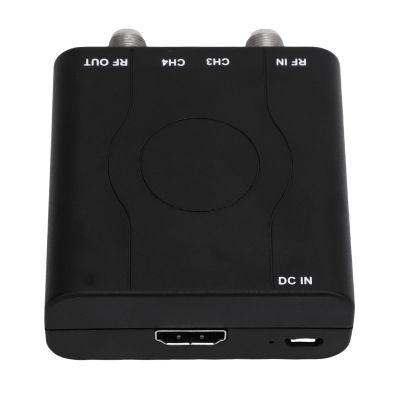 ASHATA HDMI RF Modulator Coax Converter, HDMI Modulator HDM61 1080P PAL Control Converter for NTSC Format Output Home TV Game Console