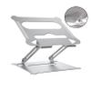 ARTIBETTER Foldable Aluminum Alloy Laptop PC Stand Adjustable Height Notebook Holder Portable Computer Support for Desk Use with Solid Durable Structure Silver view 1