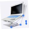 ARTIBETTER Foldable Aluminum Alloy Laptop PC Stand Adjustable Height Notebook Holder Portable Computer Support for Desk Use with Solid Durable Structure Silver view 4