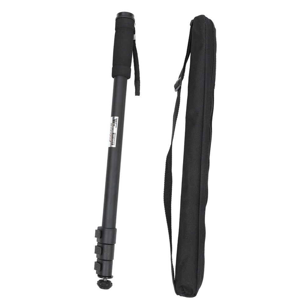 IWOWHERO Lightweight Aluminum Alloy Travel Monopod for Cameras Telescopic Pole Stand Compatible with DSLR Camcorder and Video Cameras Compact Portable Photography Accessory for Outdoor Use
