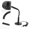 KALLORY USB Computer Microphone with Base High Sensitivity Lightweight Portable Mic for Laptop Chat Streaming Recording view 3