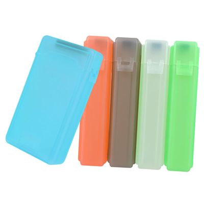 SHINEOFI 5pcs Hard Drive Protective Boxes Durable Shockproof Storage Cases for External Disk Drives Lightweight Hard Disk Organizer in White Green Gray