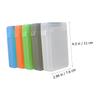 SHINEOFI 5pcs Hard Drive Protective Boxes Durable Shockproof Storage Cases for External Disk Drives Lightweight Hard Disk Organizer in White Green Gray view 2