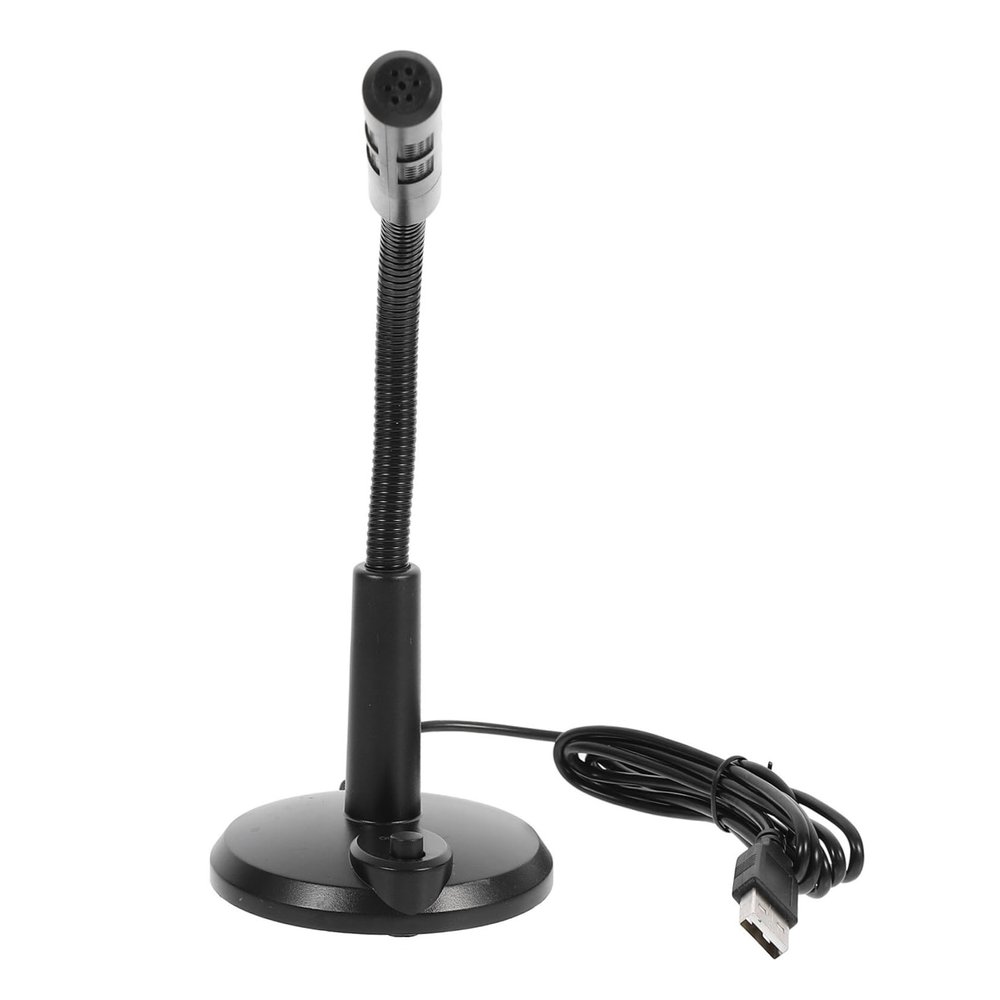 CIYODO USB Laptop Microphone with Sound and Noise Reduction Live Streaming Mic with Power Indicator Light Compact Computer Accessory for Gaming Voice Chat and Recording