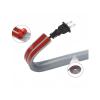 3M/roll Flexible Cord Management Channel,Invisible Decorative Wire Cover, Anti-Step Protector, Adhesive Cable Raceway with Cap(B-Grey) view 3