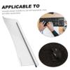 CATIEBYE Acrylic Keyboard Riser Stand with Slip Strip Curved Edge Transparent Desk Accessory for Ergonomic Typing Sturdy Computer Keyboard Holder for view 2
