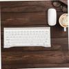 CATIEBYE Acrylic Keyboard Riser Stand with Slip Strip Curved Edge Transparent Desk Accessory for Ergonomic Typing Sturdy Computer Keyboard Holder for view 4