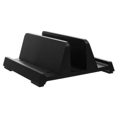 Gatuida Vertical Laptop Holder Adjustable Abs Tablet Rack Phone Stand Stable Wide Base for Home Office Dorm Use