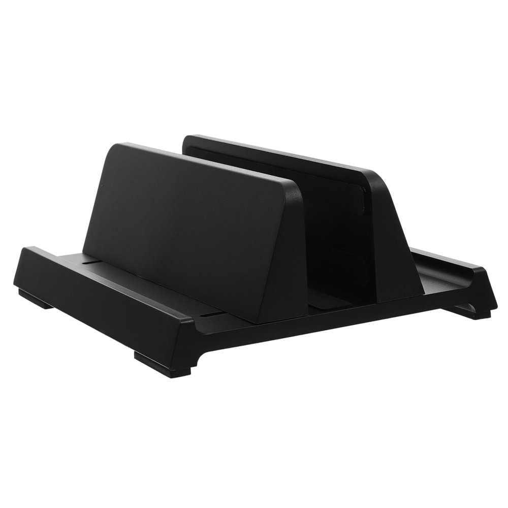 Gatuida Vertical Laptop Holder Adjustable Abs Tablet Rack Phone Stand Stable Wide Base for Home Office Dorm Use