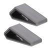 BRIGHTFUFU 2Pcs Adjustable Laptop Stand Black Grey Mini Radiator Cooling Shelf Ergonomic Computer Riser for Desk with Silicone Non Slip Base Compatible for Portable Use view 1