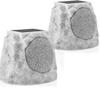 SDX Sondpex Solar Bluetooth Rock Speakers Outdoor Waterproof with RGB Lights  Wireless Stereo Pair, Solar/USB Charging, All-Weather Garden Patio Speakers view 1