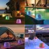 SDX Sondpex Solar Bluetooth Rock Speakers Outdoor Waterproof with RGB Lights  Wireless Stereo Pair, Solar/USB Charging, All-Weather Garden Patio Speakers view 4