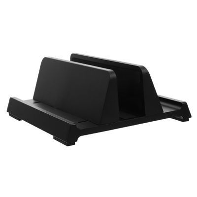 DOITOOL Adjustable Vertical Laptop Stand Abs Material Durable Laptop Holder Rack for Desktop Use Compatible with Tablets and Smartphones Stable Ergonomic Design for Home Office Dorm Study