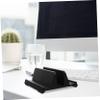 DOITOOL Adjustable Vertical Laptop Stand Abs Material Durable Laptop Holder Rack for Desktop Use Compatible with Tablets and Smartphones Stable Ergonomic Design for Home Office Dorm Study view 2