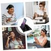 DOITOOL Adjustable Vertical Laptop Stand Abs Material Durable Laptop Holder Rack for Desktop Use Compatible with Tablets and Smartphones Stable Ergonomic Design for Home Office Dorm Study view 3