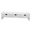 ANDRESLAD Ergonomic Monitor Riser Stand for Desk with Sturdy PVC Wood Plastic Construction Height Laptop Support to Posture and Save Space Suitable for Home Office Use view 1