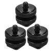KOMBIUDA 3PCS Hot Shoe Mount Adapter Dual Layer Screw for DSLR Camera Rig Supply Lightweight Metal Camera Mount for Tripods Microphones LED Lights and Monitors Compact and Durable view 1