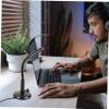 IWOWHERO Angle USB Desktop Microphone with Power Indicator Light Compact Wired Condenser Mic for Streaming Voice Chat and Meetings Versatile Mic with Base Compatible with Multiple Audio view 3