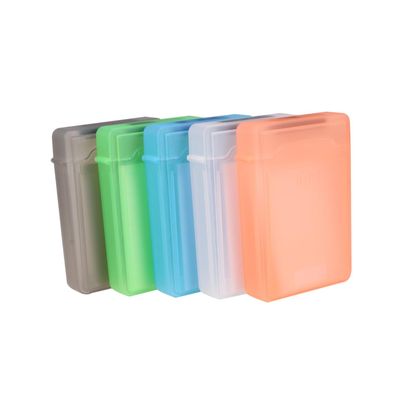 Artibetter 5pcs Hard Disk Protector Case Durable Plastic Storage Organizer with Strong Snap Lock Drop Resistant Hard Drive Storage Box for External Hdds Mixed Colors
