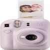 Fujifilm Instax Mini 12 Camera with Fujifilm Instant Mini Film and PixiBytes Microfiber Cleaning Cloth... (Lilac Purple, Camera + 4 Twin Pack) view 2