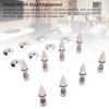 Diydeg Speaker Isolation Feet, 8Pcs Adjustable Copper Speaker Spikes with Shock Absorption Pads, Speaker Shock Absorption Feet for Speakers, Amplifiers, Subwoofers view 3
