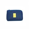 DIYEAH Shockproof Large Travel Cable Organizer Pouch with Sponge Padding for Chargers Earphones Mouse Toiletry Dark Blue Electronics Storage Case view 1