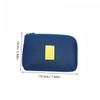 DIYEAH Shockproof Large Travel Cable Organizer Pouch with Sponge Padding for Chargers Earphones Mouse Toiletry Dark Blue Electronics Storage Case view 2