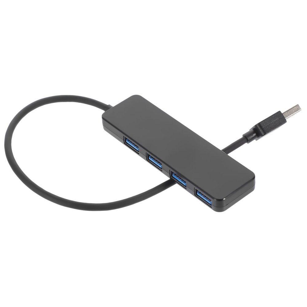 Happyyami USB Hub Port Data Docking Station with Micro USB Power Support Indicator Compact and Portable Design for Laptop and High Power Devices