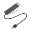 Happyyami USB Hub Port Data Docking Station with Micro USB Power Support Indicator Compact and Portable Design for Laptop and High Power Devices view 2