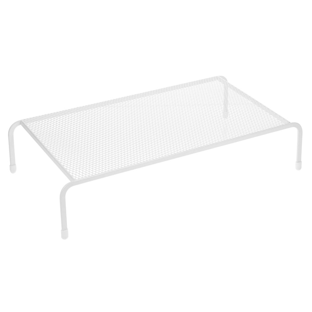 CATIEBYE Desktop Monitor Riser Stand Single Layer Computer Storage Organizer with Sleek Minimalist Design for Office Desk Space Saving and Efficient Workspace Management