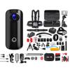 SJCAM C100 Plus Action Camera in Black with 4K Video, EIS Stabilization, and Audio Recording, Bundle Including: 64GB Micro SD Card, 50-in-1 Action Kit, Card Reader, Card Wallet, and Micro USB Cable view 1