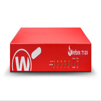 Trade Up to WatchGuard Firebox T125 with 5 Year Basic Security Suite - Tabletop Firewall, 1x 2.5Gb + 4X 1Gb Ports, High-Speed Security for Branch Offices (WGT125415)