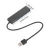 POPETPOP USB Hub Port Portable Data Splitter with High Speed Transmission Over Voltage Protection Heat Dissipation Shell Compatible with Mouse Keyboard Flash Drive Printer Laptop USB view 2